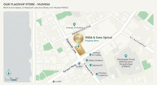 Map showing the flagship studio area